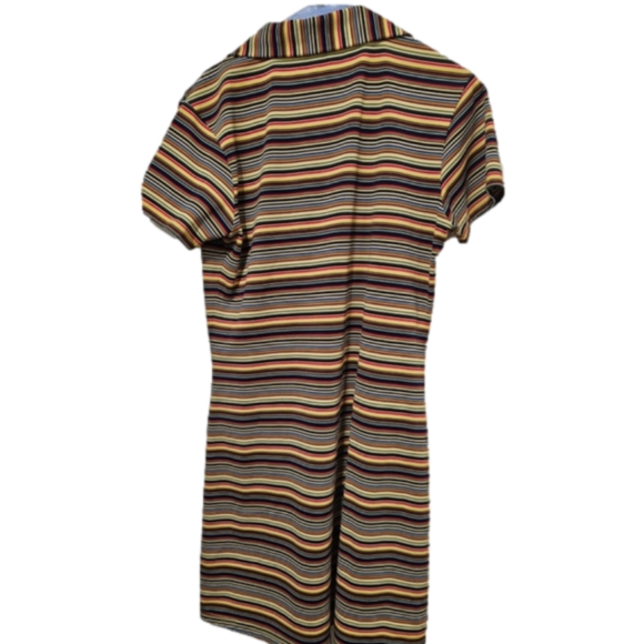 Vintage 90s Express Tricot Striped Dress - Picture 2 of 4
